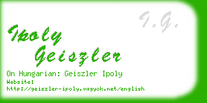 ipoly geiszler business card